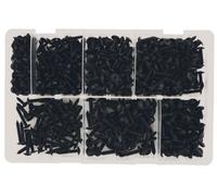 Connect 35002 Assorted Self Tapping Black Flanged Pozi Screws 6-10 700 Pieces