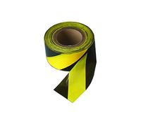 Connect 35364 Black & Yellow Barrier Tape 75mm x 500m Non Adhesive 1pc