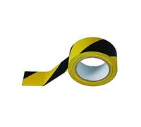 Connect 35366 Black & Yellow Barrier Tape 50mm x 33m Adhesive 1pc
