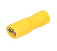 Connect 36879 Yellow Fully Insulated Female Push On Terminal 6.3mm 10pc