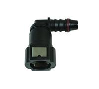 Connect 37209 Fuel Line Angled Quick Connectors 9.89mm x 8mm 3pc, Black