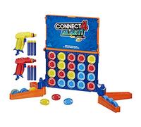 Connect 4 Blast! Game; Powered by Nerf; Includes Nerf Blasters and Nerf Foam Darts; Game for Kids Ages 8 and up