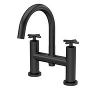 Connect Bath Filler Tap with Crosshead Handles - Matt Black - Balterley