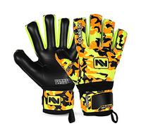 CONNECT Goalkeeper/Goalie Gloves Extreme Grip for Kids & Youth, Finger Support, Soccer Gloves for Boys, Girls, Gloves for Training Size 4/5/6/7 (BLACK, 7)