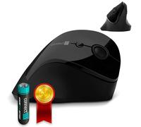 Connect-It For Health Ergonomic Vertical Mouse (+ 1x AA Battery Free), Wireless, Black