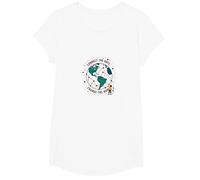 Connect The Dots Change The World Global Unity T-Shirt, Girls, White, XS