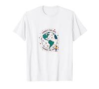 Connect The Dots Change The World Global Unity T-Shirt, Men, White, 5XL
