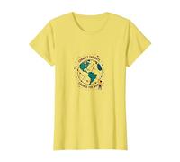 Connect The Dots Change The World Global Unity T-Shirt, Women, Lemon, XS