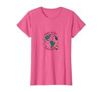 Connect the Dots Change the World Global Unity T-Shirt, Women, Pink Heather, Small