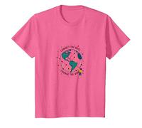 Connect the Dots Change the World Global Unity T-Shirt, Youth, Pink Heather, Large