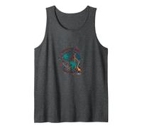 Connect The Dots Change The World Global Unity Tank Top, Men, Dark Heather Grey, M