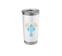 Connect to God I Love Jesus Believer Scripture Worship Stainless Steel Insulated Tumbler