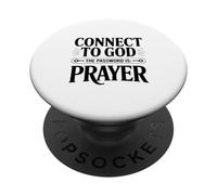 Connect to God The Password is Prayer PopSockets Adhesive PopGrip