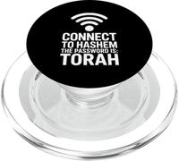 Connect To Hashem The Password Is Torah PopSockets PopGrip for MagSafe