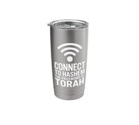 Connect to Hashem The Password is Torah Stainless Steel Insulated Tumbler