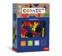 Connect Trefl Basic Boy Building Blocks Set - 70 Bricks in Various Shapes, Creative Play for Adults and Children from 4 Years