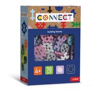 Connect Trefl Basic Girl Building Blocks Set, 70 Building Blocks in Different Shapes, Creative Toy for Adults and Children from 4 Years