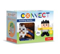 Connect Trefl Pocket Boy Brick Set, Jay - 35 Pieces: 30 Bricks + Character 5 Bricks, Creative Game for Adults and Children from 4 Years