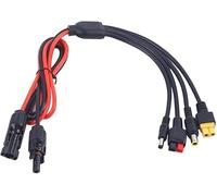 Connect Your Solar Panels with Ease 4 in 1 Adapter Kit for XT60 12A, 18A, 7A DC5521, DIY Power Systems, Portable Charging, Outdoor Lighting for Tech Enthusiasts