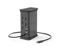 "Connect2Office Black" USB-C Hub, 9 Ports, 2x HDMI™, USB-A, USB-C, LAN