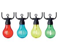 Connectable Round LED Festoon Lights, 10 Multicolour Bulbs - PREMIER