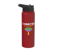 Connected At Any Distance Back to School Stainless Steel Insulated Water Bottle