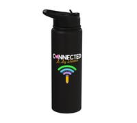 Connected At Any Distance Back to School Stainless Steel Insulated Water Bottle