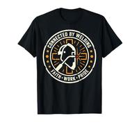 Connected by Welding Welder Emblem Faith Work Pride T-Shirt