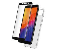 Connected Case for Huawei Y5P in TPU and Tempered Glass Screen Protector