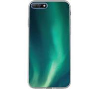 Connected Case for Huawei Y6 2018 Hard Aurora Borealis, Blue