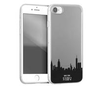 Connected Case for iPhone SE 2020/8/7 Semi-rigid New York landmarks