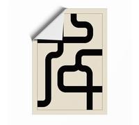Connected Pathways Minimalist Unframed Wall Art Print A3 (42×29.7cm), Wall Decor for Living Room, Bedroom, Office & Home, Art Gift