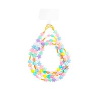 Connected Smartphone Shoulder Strap Universal with Star Beads, Multicolor