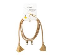 Connected Smartphone Universal Shoulder Strap with Tassels, Beige