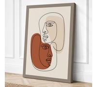 Connected Souls Canvas Wall Art Print 30x20 Inch