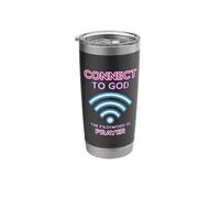 Connected to God Password Prayer Stainless Steel Insulated Tumbler