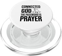 Connected to God The Password is Prayer PopSockets PopGrip for MagSafe