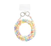 Connected Universal Pearl Heart Smartphone Shoulder Strap, Multicolor