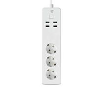 Connected Wi-Fi Power Strip SmartLife 3 Outlets 16A 3680W with USB Ports 1.8m