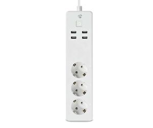 Connected Wi-Fi Power Strip SmartLife 3 Outlets 16A 3680W with USB Ports 1.8m
