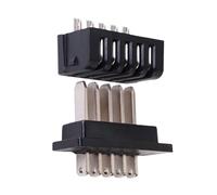 Connecteur De Décharge De Batterie Vélo Électrique - 2X Prise Robust ABS - 5 Broches Mâle/Femelle - Remplacement Connecteur Alimentation - Portable, Stable, Anti-court-circuit, Usage Pratique