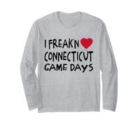 Connecticut Game Days Funny Locals Freak'n Love Connecticut Long Sleeve T-Shirt
