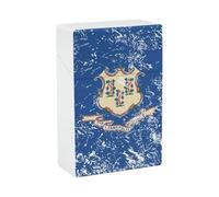 Connecticut State Flag Funny Cigarette Case Stylish Cigarettes Holder Box Ideal Gifts for Men Women Smoker