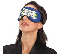 Connecticut State Flag Travel Essential Sleep Mask for Side Sleeper with Elastic Adjustable Band Blackout with Adjustable Strap Sleep Mask for Side Sleeper Travel Home Nap Rest