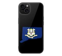 Connecticut State Logo Glass Phone Case Suitable for iPhone 15 Series