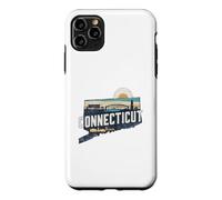 Connecticut State Map Road Trip Bridgeport Stamford Hartford Case for iPhone 11 Pro Max