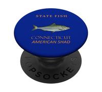 Connecticut Territory Fish The American Shad PopSockets Adhesive PopGrip