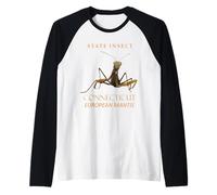 Connecticut Territory Insect The European Mantis Raglan Baseball Tee