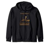 Connecticut Territory Insect The European Mantis Zip Hoodie