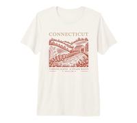 Connecticut Turning Leaves & Steady Roots State Pride Premium T-Shirt